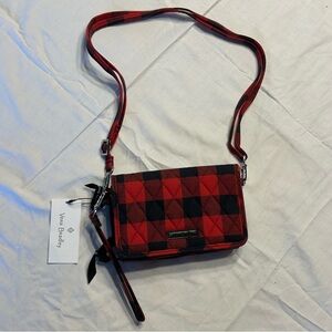 Vera Bradley Red Plaid Crossbody Bag
